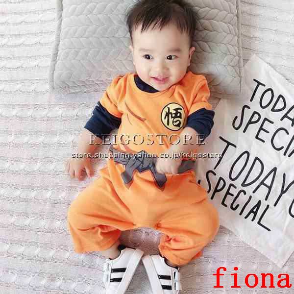◆2024新品 ドラゴンボール 孫悟空 風 男の子 女の子 連体パジャマ ベビー服 長袖 春夏 ロンパース 新生児 赤ちゃん 防寒着 コート 出産